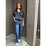 Jeans Wide Leg Panter Blauw
