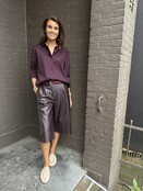 Jort Leather Look Aubergine