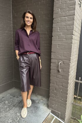 Jort Leather Look Aubergine