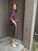 Jort Leather Look Aubergine