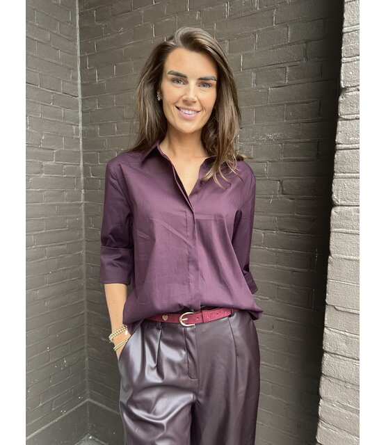 Blouse Yvon Aubergine