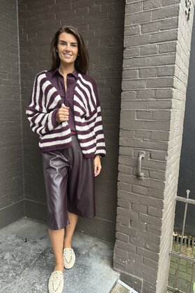 Vest Stripes Aubergine