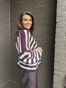 Vest Stripes Aubergine
