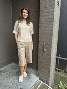 Jort Leather Look Beige