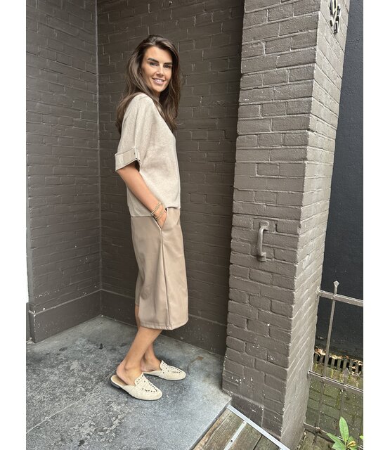 Jort Leather Look Beige