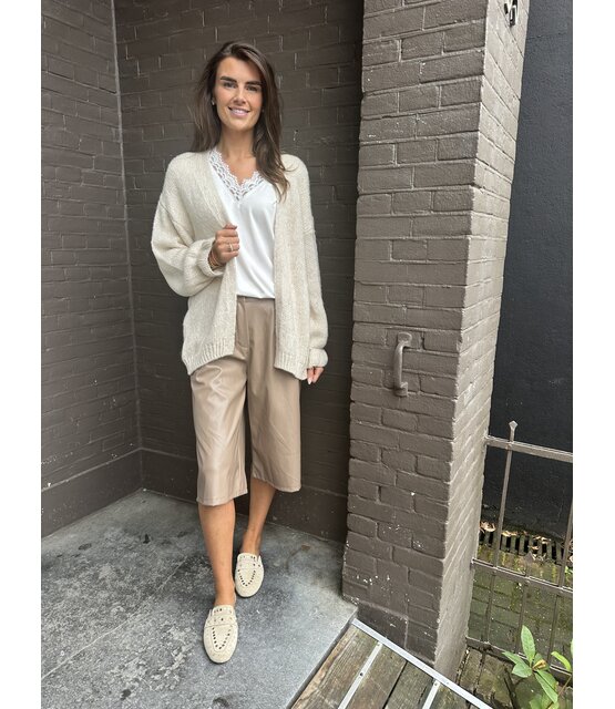 Jort Leather Look Beige