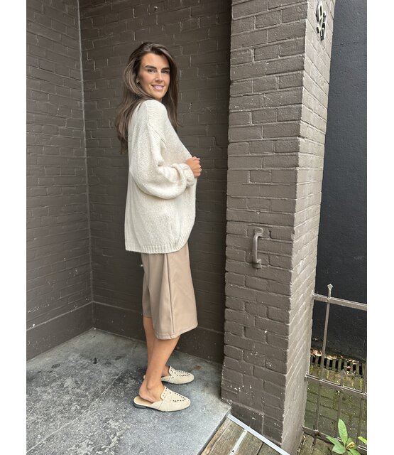 Jort Leather Look Beige