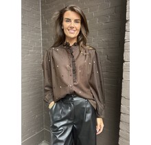 Blouse Hartjes Bruin