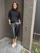 Jort Leather Look Zwart