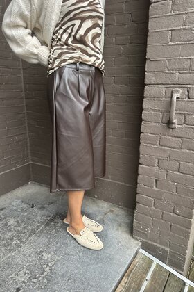 Jort Leather Look Bruin