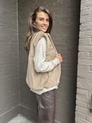 Bodywarmer Fluffy Panter Taupe