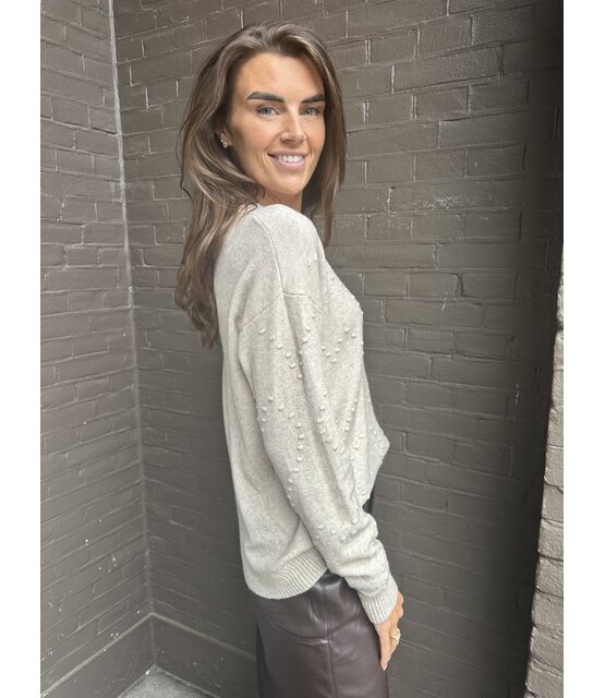 Trui Hearts Beige