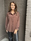 Blouse Plisse Bruin