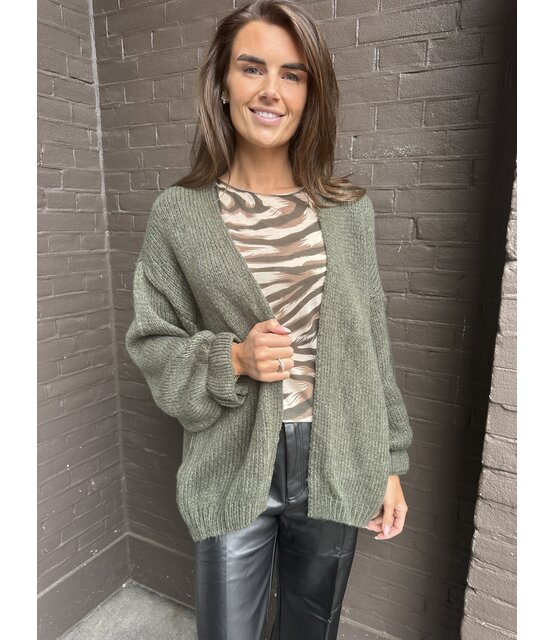 Vest peggy Army Groen