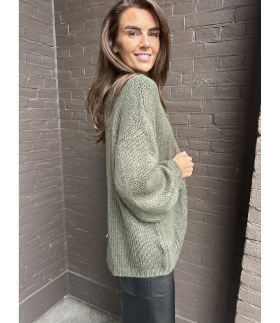 Vest peggy Army Groen