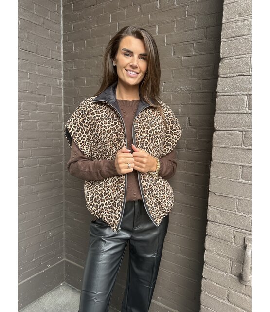 Bodywarmer Reversable Panter Zwart