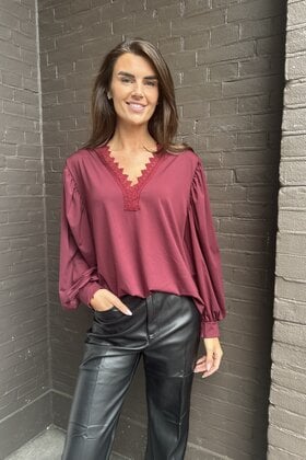 Top Vicky bordeaux