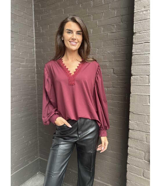 Top Vicky bordeaux
