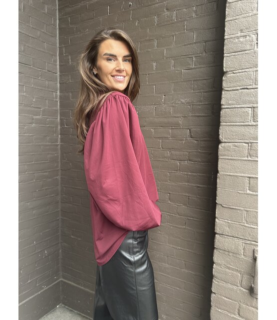 Top Vicky bordeaux