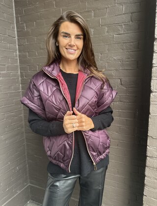 Bodywarmer Chique Aubergine