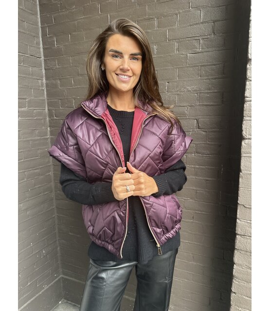 Bodywarmer Chique Aubergine