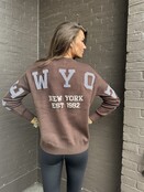 Trui New York Bruin Ruit