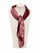 Sjaal paisley Stip Bordeaux