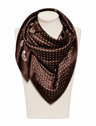 Sjaal paisley Stip Bruin