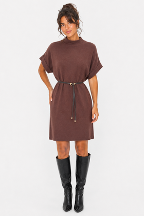 Jurk Lora Bruin