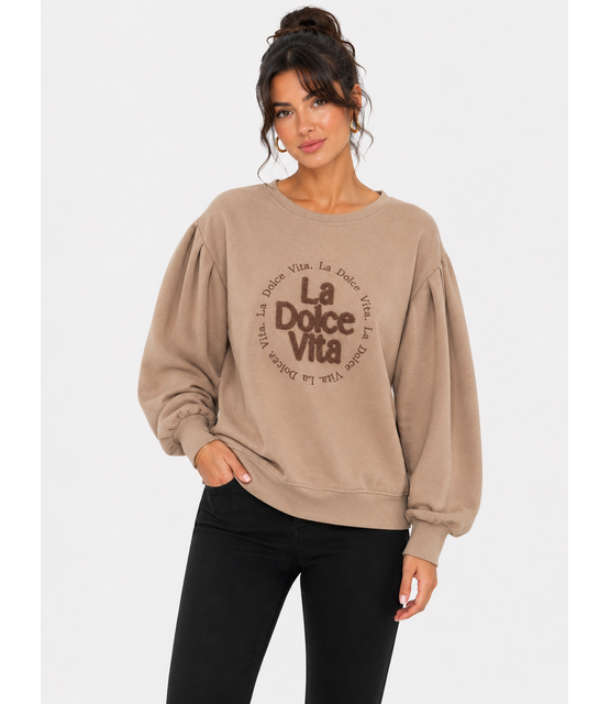 Trui La Dolce Taupe