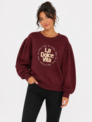 Trui La Dolce Bordeaux
