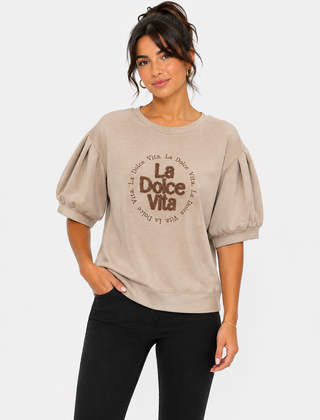 Top La Dolce Taupe