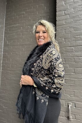 Sjaal Diva Zwart