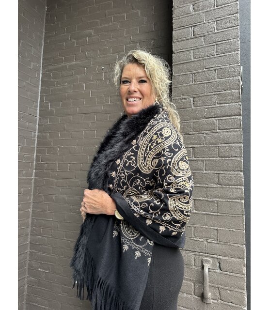 Sjaal Diva Zwart