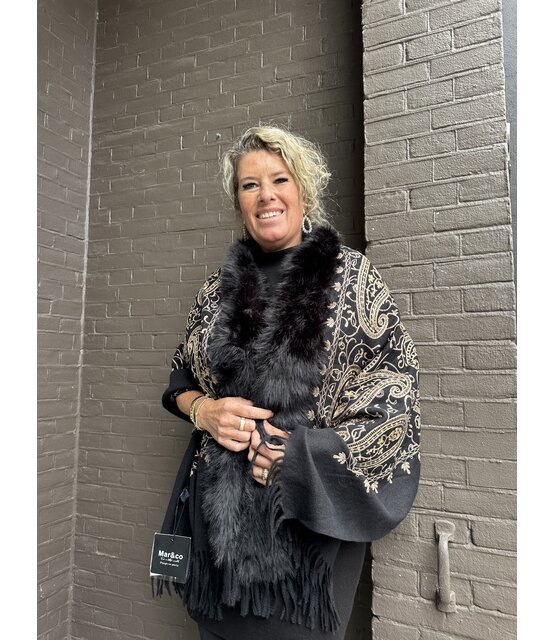 Sjaal Diva Zwart