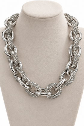 Ketting Bling Zilver