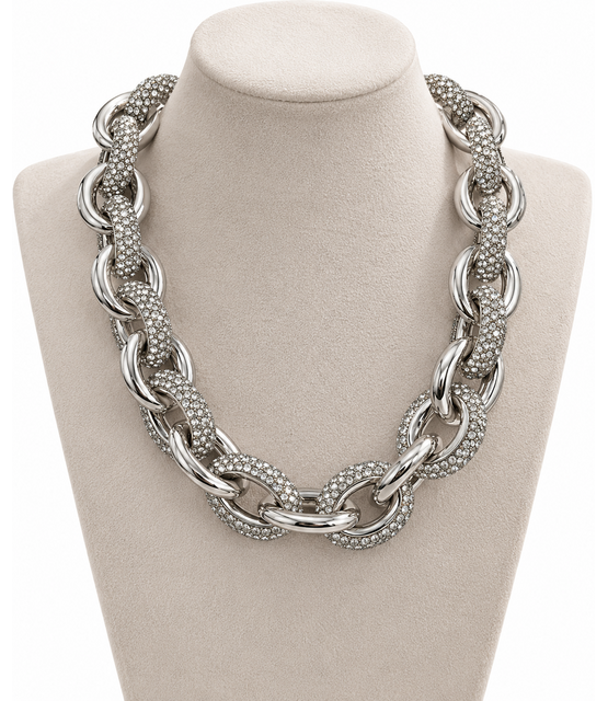 Ketting Bling Zilver