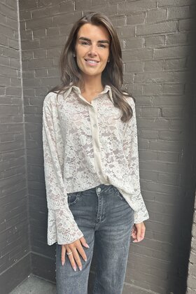 Blouse Kant beige
