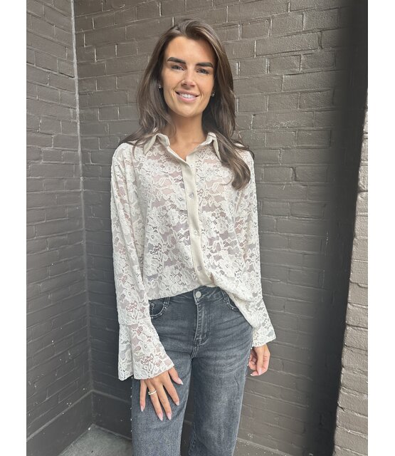 Blouse Kant beige