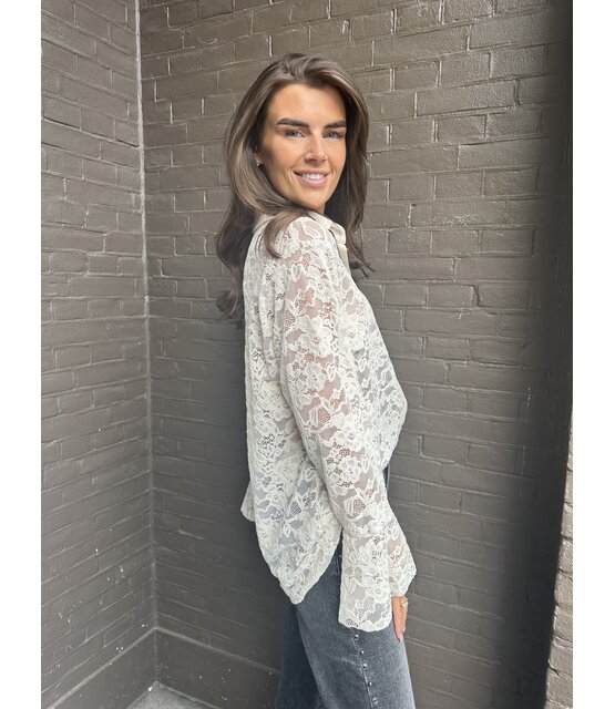 Blouse Kant beige