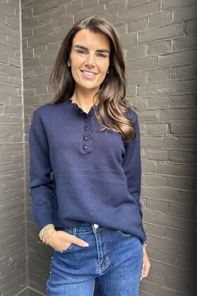 Trui Nicole Blauw