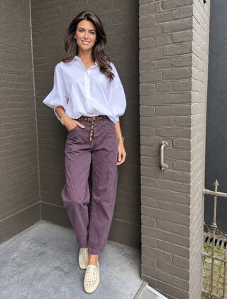 Broek Balloon Kim Aubergine