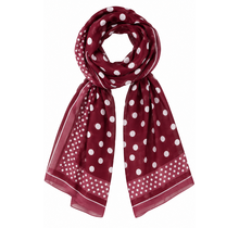 Sjaal Stip Bordeaux