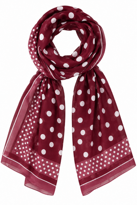 Sjaal Stip Bordeaux