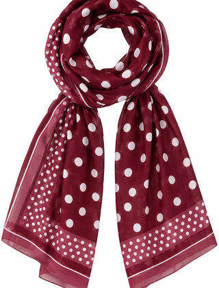 Sjaal Stip Bordeaux