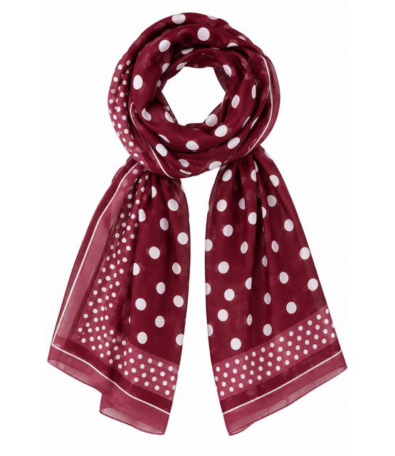 Sjaal Stip Bordeaux