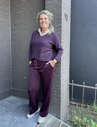 Top Diane Aubergine