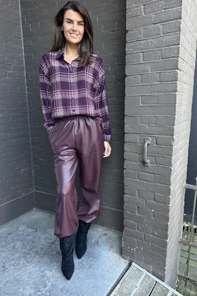 Broek Cynthia Bordeaux