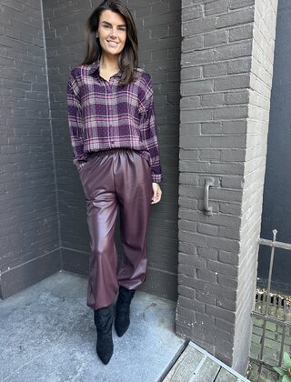 Broek Cynthia Bordeaux