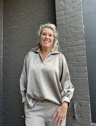 Top Patricia taupe